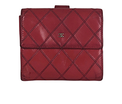 Chanel Quilted Bifold Wallet, Lambskin, Pink, 13390675, 2*